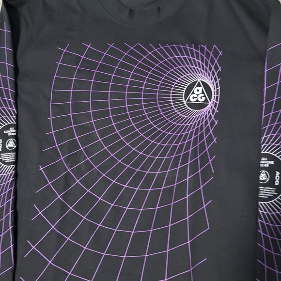 Black and Purple Men's ACG TShirt - Picture 3 of 5
